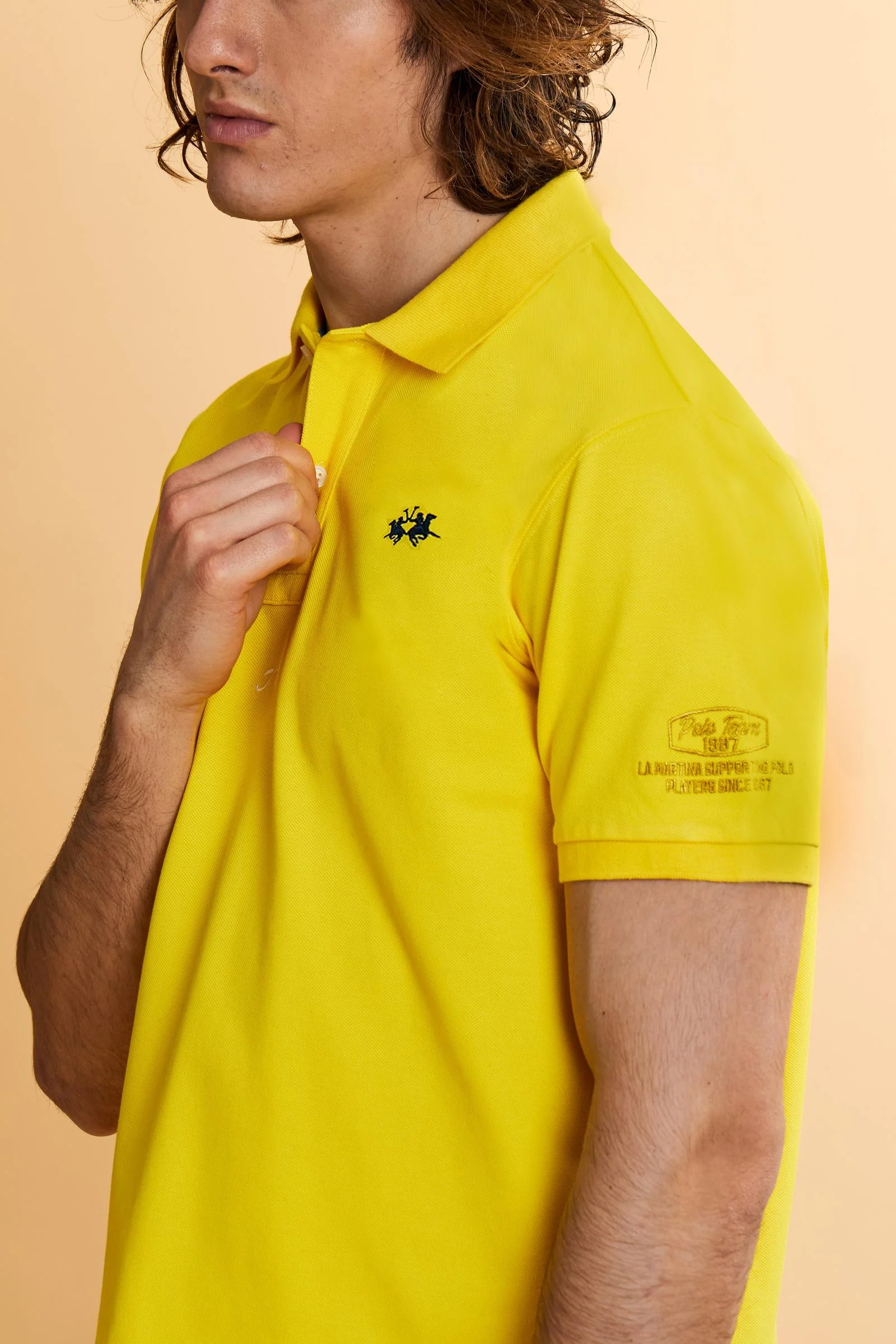 Herren Kurzarm-Poloshirt aus Piqué Kollektion Nations - Charo - Image 146